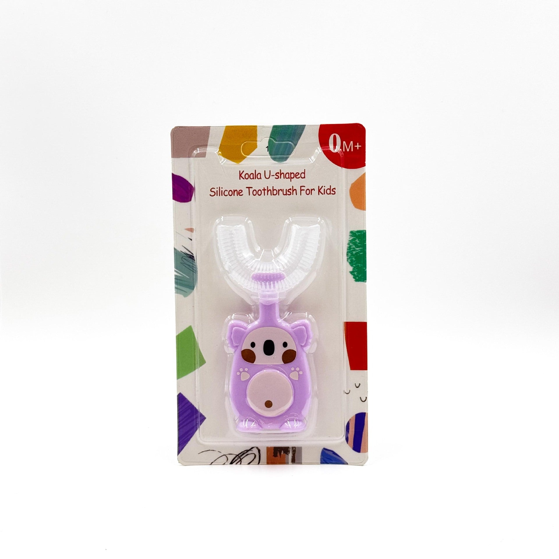 English card new manual children's U-shaped toothbrush silicone toothbrush baby mouth type oral cleaning manual U-shaped