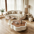 New arrival flower popular coffee table classy living room for homecasual cream small apartment accessible luxury creative special-shaped combination
