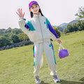 Girls' autumn outfit set  new style: trendy and stylish two-piece tracksuit for girls, perfect for spring and autumn