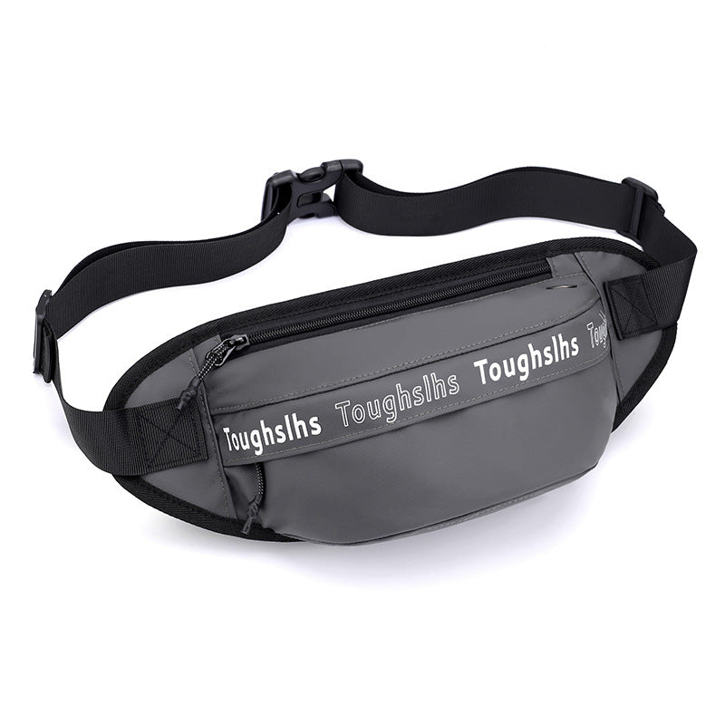 New trendy men and women fanny pack Korean version waterproof breast bag outdoor shoulder messenger bag mobile phone bag travel bag