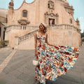 2025 summer european and american export new women's fashion wish amazon sexy sleeveless camisole maxi dress printed dress
