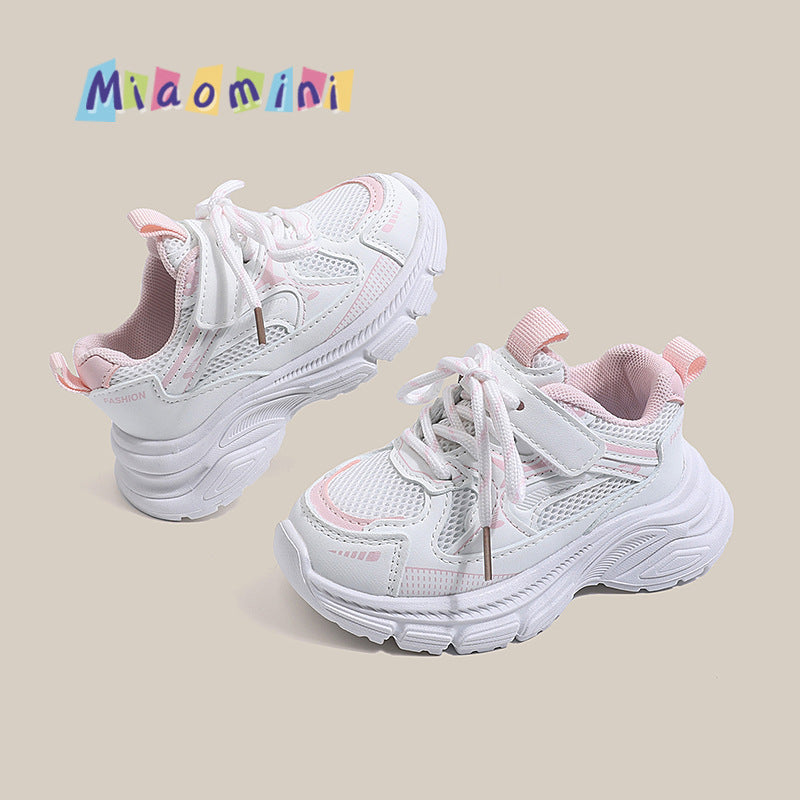 spring new arrivals: kids' athletic shoes - chunky sneakers, breathable mesh, versatile style for boys, girls, and toddlers - trendy casual shoes