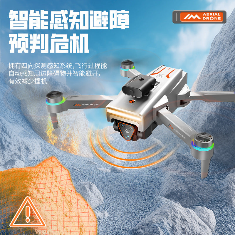 M4 drone with large screen remote control, optical flow hovering, intelligent obstacle avoidance, hd aerial photography, long-endurance remote control aircraft toy