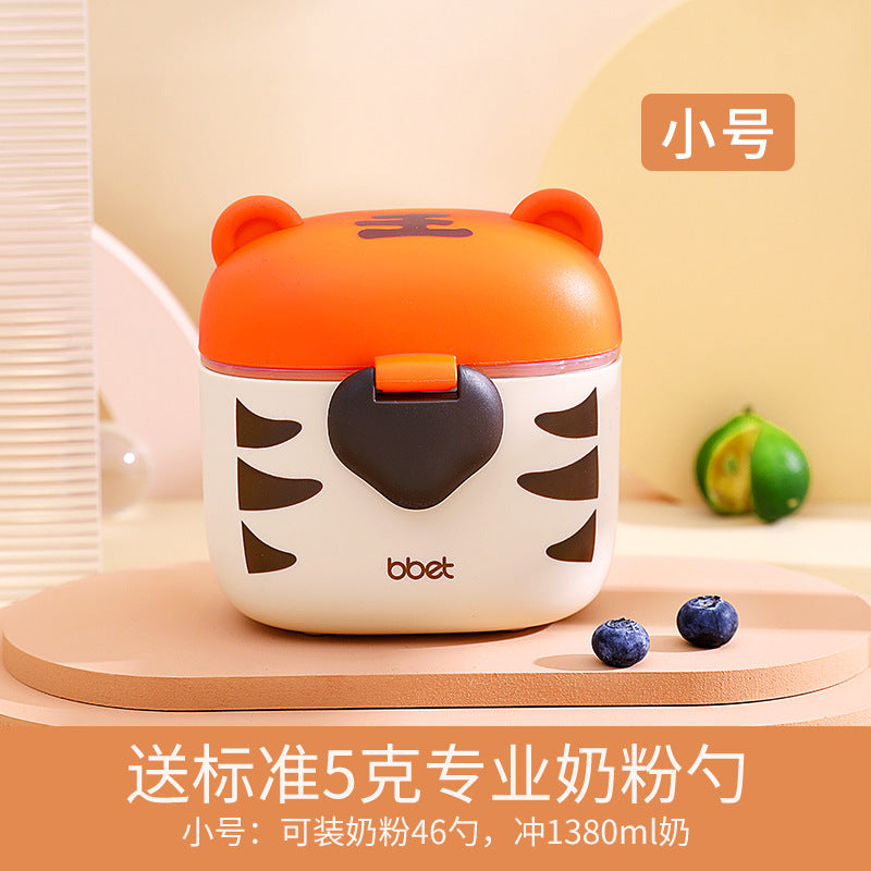 Baby milk powder box Portable out Large capacity baby rice noodle box Milk powder sub-packaging box Sealed storage tank Moisture-proof