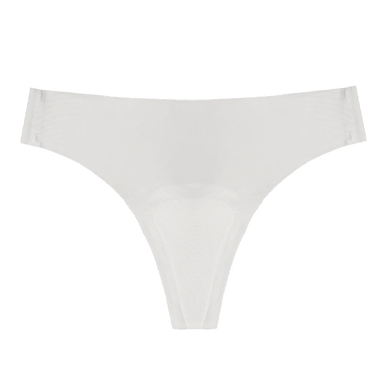 ice silk seamless anti-embarrassment underwear sports yoga special cotton pad invisible y-line women's underwear