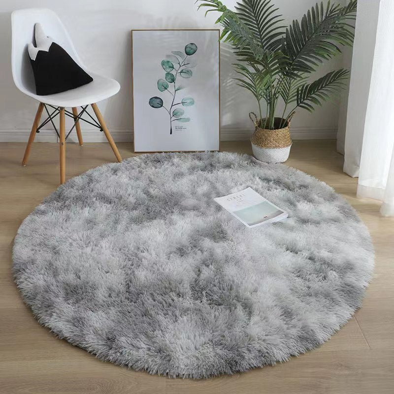 Round silk wool carpet study living room coffee table mat bedroom bedside blanket stuffed hanging basket rocking chair computer chair floor mat
