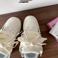 Women's white sneakers - new autumn 2026 collection: perfect with skirts, trendy & unique design, casual & versatile platform sneakers