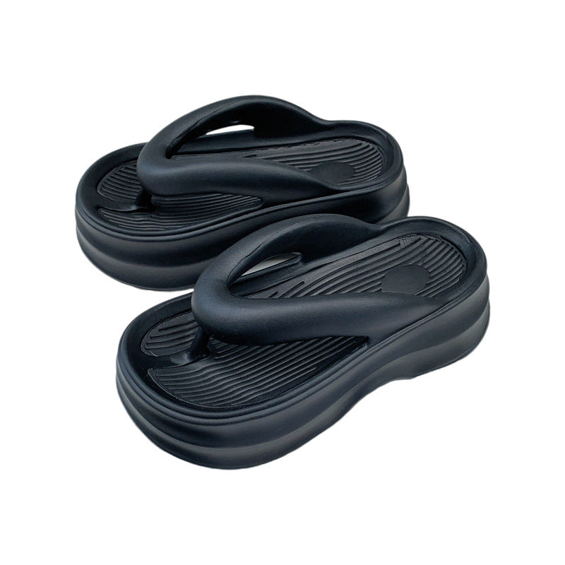 Flip-flops women's outwearsummernew arrivalinspopularthick solenon-slip seaside beach flip-flops with shit-like sandals