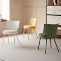 For homenordic dining chair casual plastic upholstered back stool casual hotel milk tea restaurant chair high back