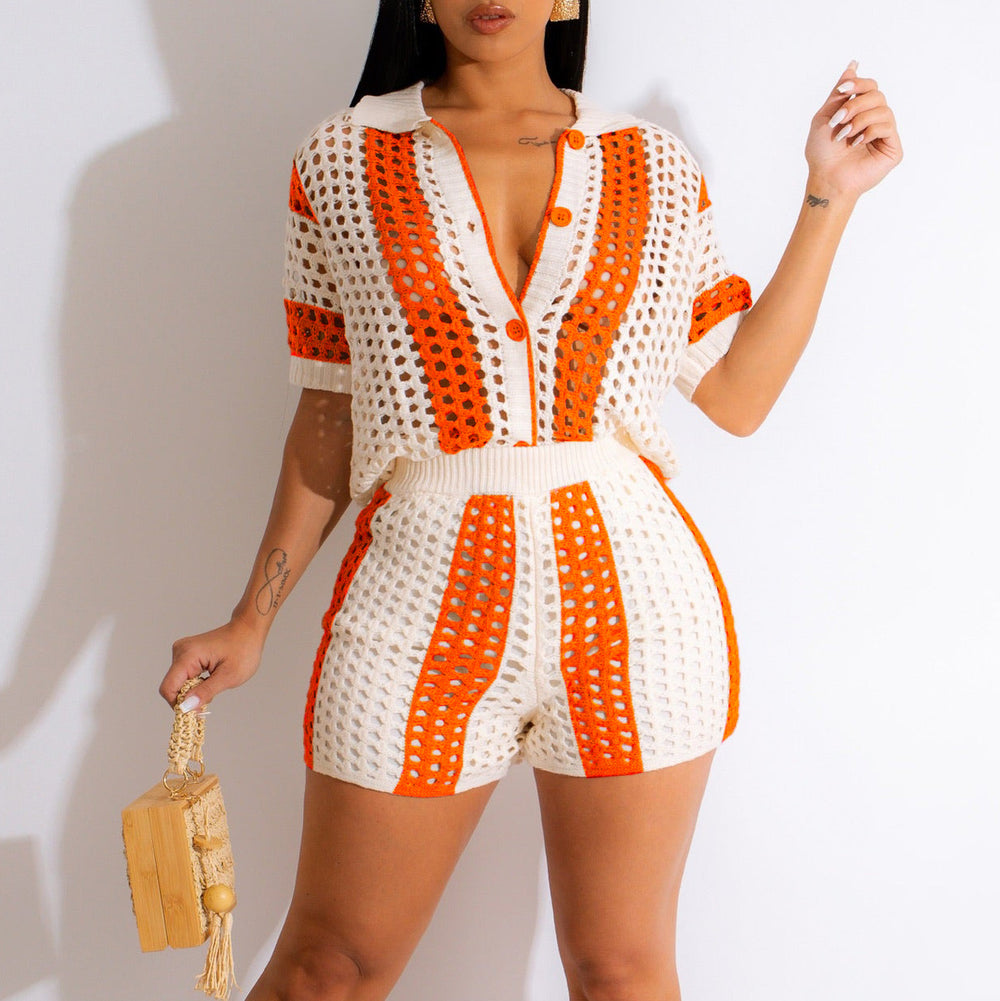 "vip exclusive" cross-border e-commerce source factory: european and american style women's knit striped sexy lingerie set
