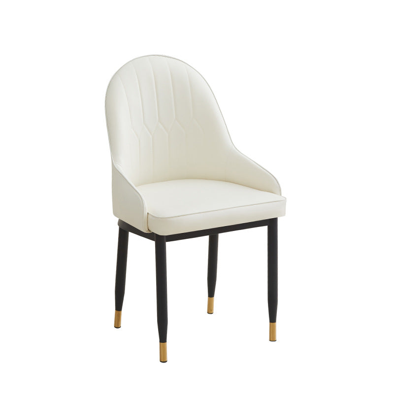 Luxury high-end chair, home leather stool, modern minimalist nordic dining chair, home living room hotel dining chair