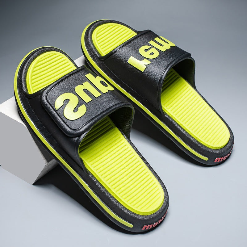 2023 new men's summer slippers: stylish, minimalist, indoor/outdoor, non-slip, wear-resistant, and super comfortable. wholesale available