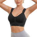 Amazon's new front-button push-up bra slimming look seamless intimates fitness breathable bra powder bottom bra