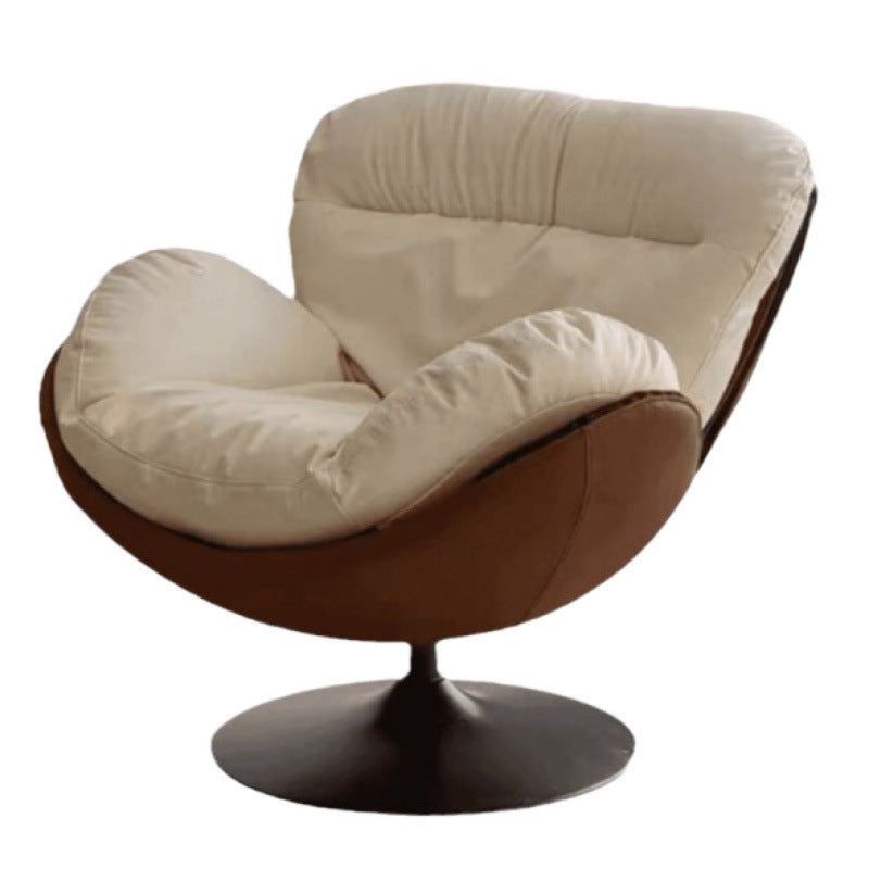 Rotate eggshell sofa chair light luxury single sofa casual balcony lazy italian normcore living room snail