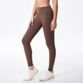 nude high waist fitness pants for women, high elastic peach butt running tight butt lift outwear sports yoga pants