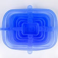 Blue 6-piece set/square