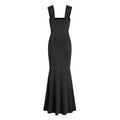 european and american women's clothing  hot style hip-covering square neck vest dress sexy slim slimming looklong mermaid dress