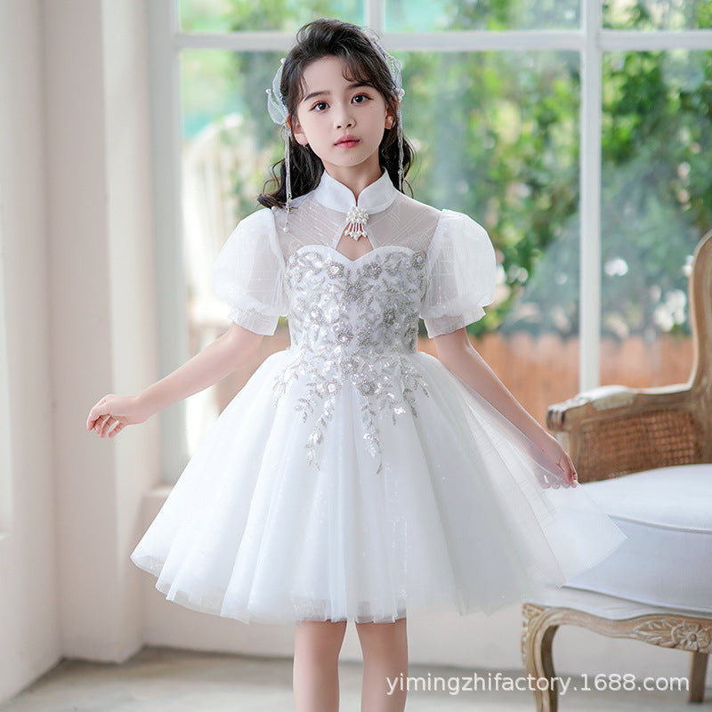 Ready-to-ship, best-selling children's printed wedding dresses, princess dresses, flower girl dresses, and christmas holiday dresses for kids