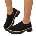 spring/autumn new arrival: thick-soled loafers for cross-border e-commerce. plus sizes available. price difference: $0.67. wholesale options available. dropshipping to  and