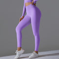 Fashion cross-border seamless pure color peach sweatpants tight running fitness yoga clothes high waist butt lift yoga pants for women