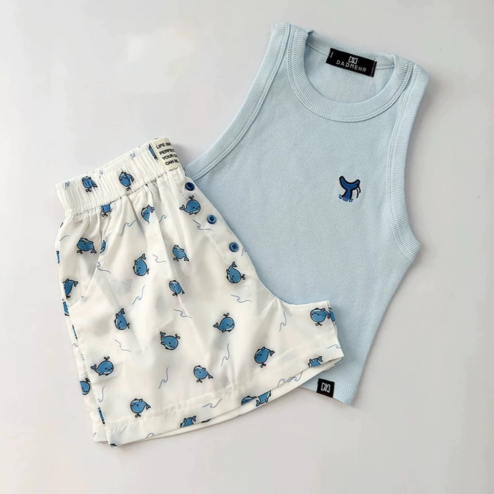 Women's vest shorts wholesale top and shorts set new tops and pants for women wholesale tops
