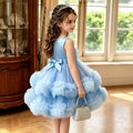 Exportgirl dress sleeveless vest cake skirt tutu skirt sweet style tulle knee-length foreign style princess skirt in stock