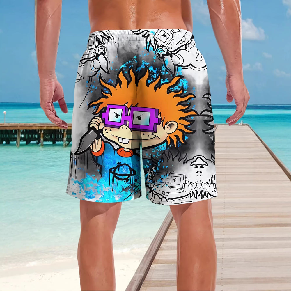 trending men's swim trunks, quick-dry swim shorts, casual athletic beach shorts, new european and american styles