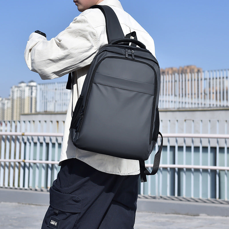 New Men's Large Capacity Computer Backpack Casual Anti-splashing Vertical Student School Bag Outdoor Travel Backpack