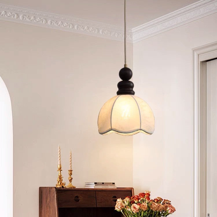 All-copper French retro Nanyang style bedroom bedside medieval cream restaurant dining table bar lighting fabric small chandelier