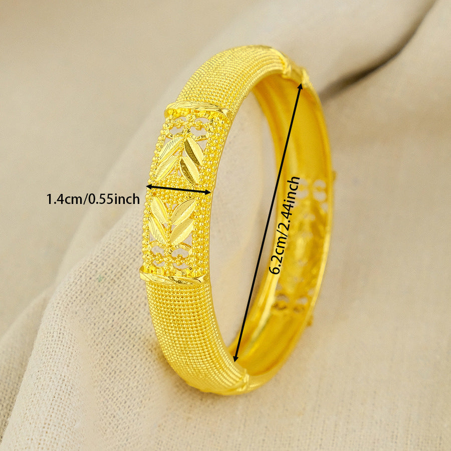 dubai women's bracelet middle eastern gold bracelet ethiopian saudi arabian wedding bridal jewelry