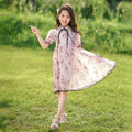 Girl chinese style jiangnan water town han dynasty cheongsam summer new product little girl chinese ancient style super fairy cheongsam skirt