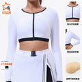 Summer running set for women with built-in bra pads - casual golf, yoga, and tennis skirt - breathable base layer activewear