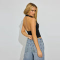 Fashionexport pure lust style swing collar halter camisole women's summernew arrival american style hot girl sexyoutweartops