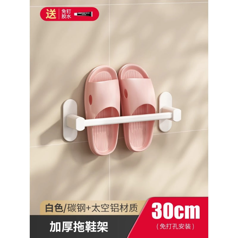 Bathroom slipper rack, punch-free bathroom storage rack, shoe storage handy gadget, toilet wall hanging rack, drain rack