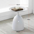 Scandinaviancasual side table small apartment iron small round table cream style for home small coffee table bedside small bedside table no