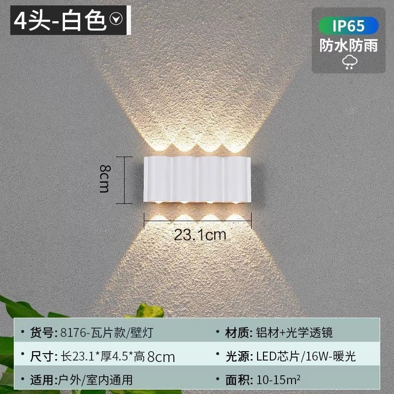 Outdoor waterproof wall lamp - modern minimalist style for bedroom bedside, hallway, outdoor villa courtyard - waterproof, hardwired wall sconce