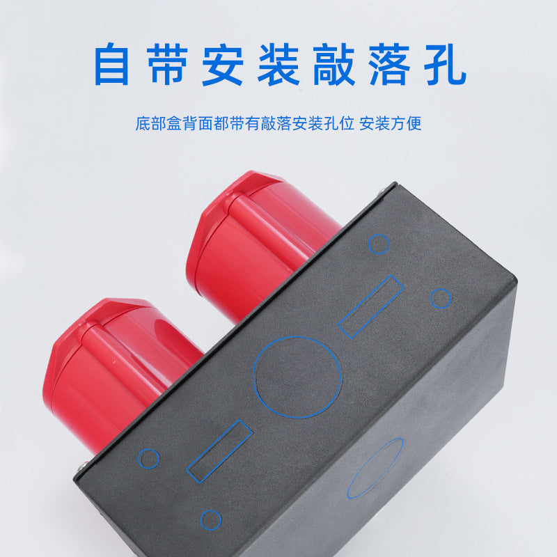 Applicable Haitian injection molding machine oven socket box 1234 hole five core 16A32A industrial socket box power junction box