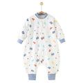 Baby pure cotton sleeping bag with split legs and anti-kicking quilt kids constant temperature baby one-piece pajamas all year round style small and medium-sized children sleeping bag