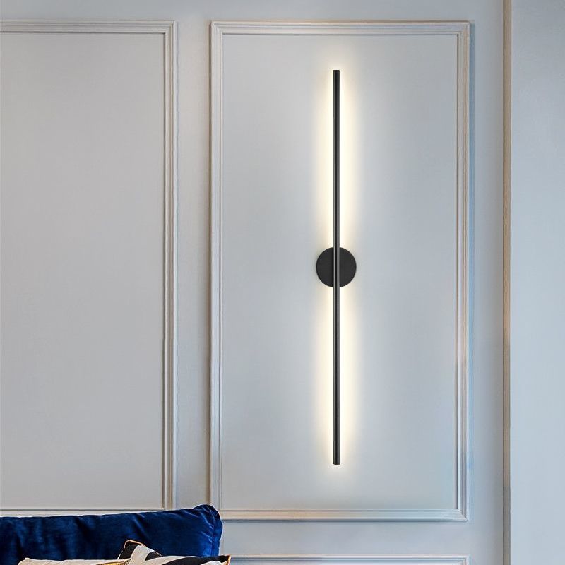 Minimalist modern led linear wall sconce - creative living room tv backdrop, bedroom bedside, and popular linear lighting fixture