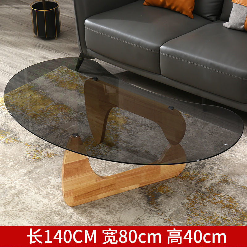 Internet celebrity designer yaguchi yu glass coffee table living room accessible luxury small apartment for home creative classy sofa side table