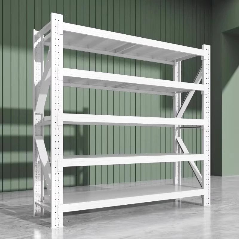 Warehouse shelving unit, multi-tier heavy-duty storage rack, warehouse floor-standing commercial goods rack, supermarket garage storage shelf