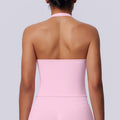 New arrival cross-border seamless pure colorhalter beautiful back tight sports vest sports running fitness yoga wear tops women