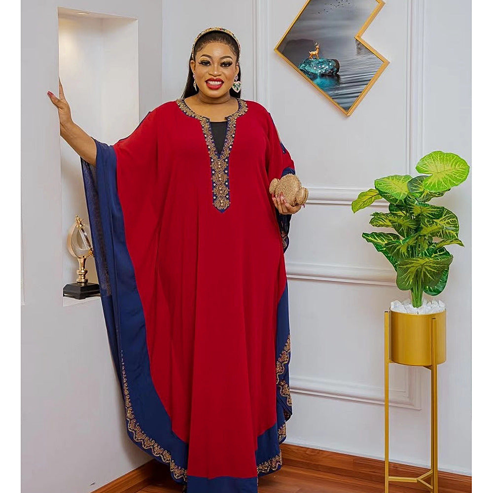 cross-border e-commerce: tiktok hot-selling plus-size women's dresses for europe, america, and africa -  trending long dresses with straps