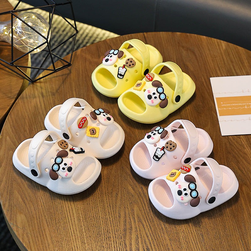 Eva slippers - women's summer cartoon cute non-slip indoor bath thick sole slippers - baby sandals
