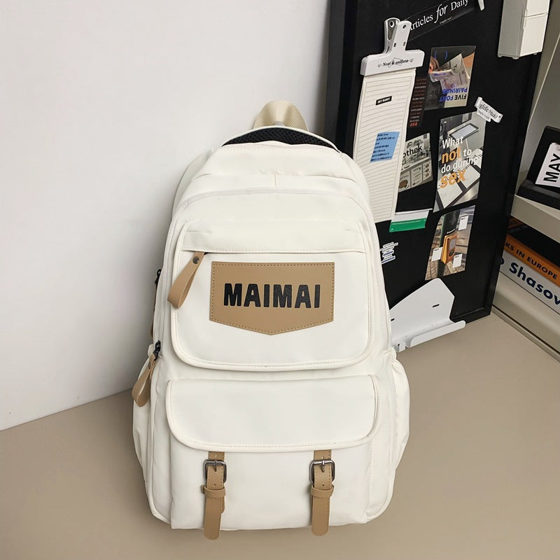 Japanese style workwear style high school students junior high school students school bag women's k-style backpack men's large capacity travel backpack easiest for match