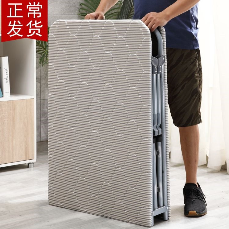 Folding bed board type single person home adult lunch break bed office nap bed simple hard board bed accompanying support