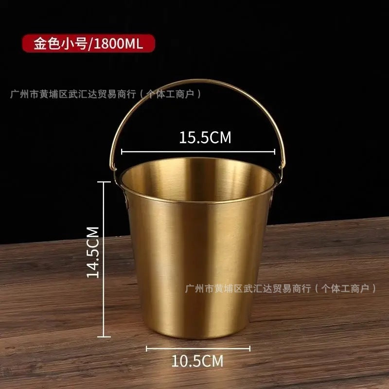 304 stainless steel popcorn bucket, chicken golden bucket, fried stall, tiger head bucket, ice bucket, stainless steel