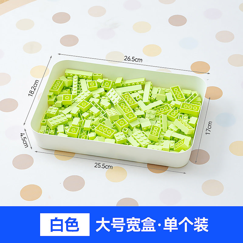 Children's toy parts sorting box Lego storage box Plastic stackable small particle building block partition storage box