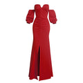 African women's corset bodycon floor-length sexy party dress evening gown - cross-border supply * includes clear straps