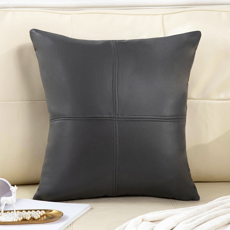 No-wash technical cloth sofa pillow casual modern office waist cushion pure colorpatchwork pillow bedside cushion dropshipping